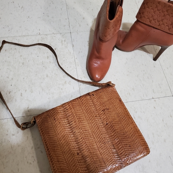 Vintage  Genuine Python Shoulder bag EUC - Picture 4 of 12